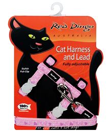 Cat Harnees & Lead - Breezy Love Pink