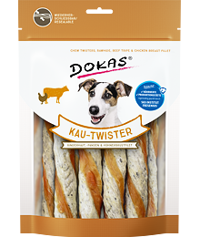 PACK 9 pcs – Dokas Chew twisters with rumen and chicken fillet 200 g