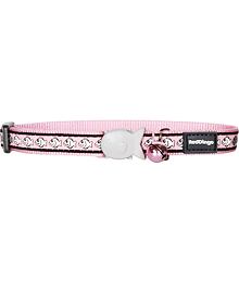 Cat Collar 12 mm x 20-32 cm – Reflective Fish Pink