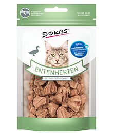 Dokas Freeze dried duck hearts for cats 15 g