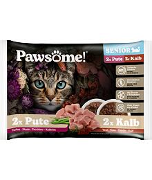 Pawsome! Senior Veal/ Turkey Multipack 4x85 g