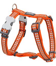 Dog Harness 20 mm x 45-66 cm – Refl. Bones Orange