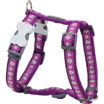 Dog Harness 12 mm x 30-44 cm - Daisy Chain Purple