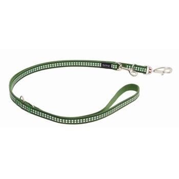 Multi Dog Lead 15 mm x 2 m – Refl. Bones Green