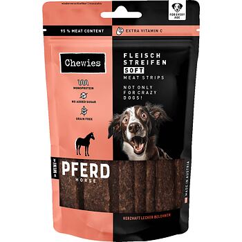 PACK 8 pcs – Chewies Fleischstreifen Soft Horse Mini 70 g