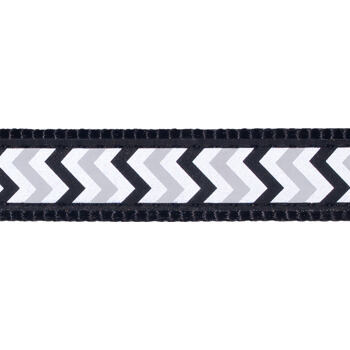 Cat Collar 12 mm x 20-32 cm – Refl. Ziggy Black