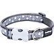 Dog Collar 25 mm x 41-63 cm – Stars White on Grey